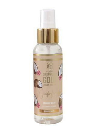 SOSU Dripping Gold Wonder Water Coconut samoopalovací mlha na obličej