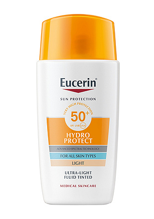 Eucerin Hydro Protect SPF 50+ Ultra lehký fluid tónovaný medium / light
