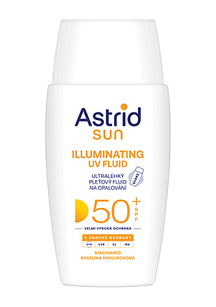 ASTRID SUN Ultralehký pleťový fluid na opalování SPF 50+